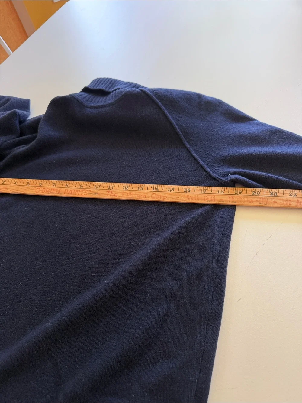 Todd Snyder Navy Nomad Turtleneck Sweater Sz S.  New/Flawed. Box53